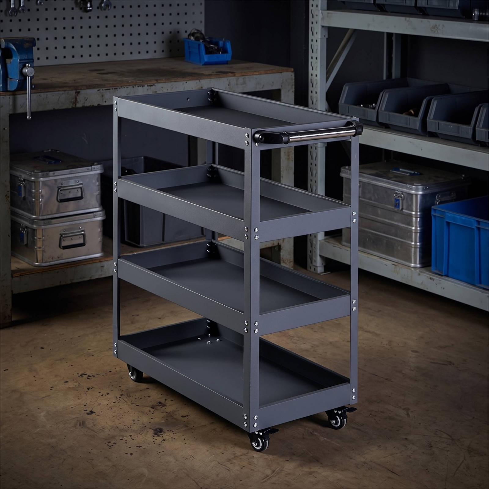 Four-Tier Utility Cart Long-La - Tools Mechanical Workshop ulasan dan harga