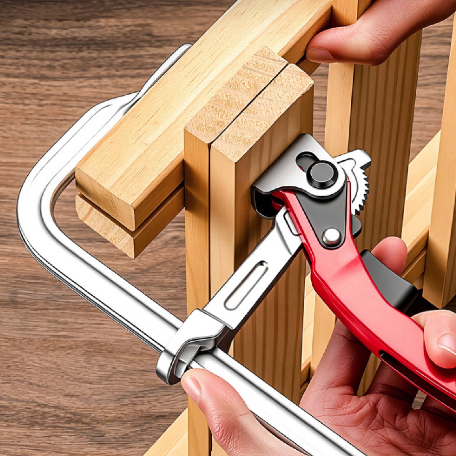 2 Pieces Ratchet F Clamp Indus - Hand Tools In Workshop ulasan dan harga
