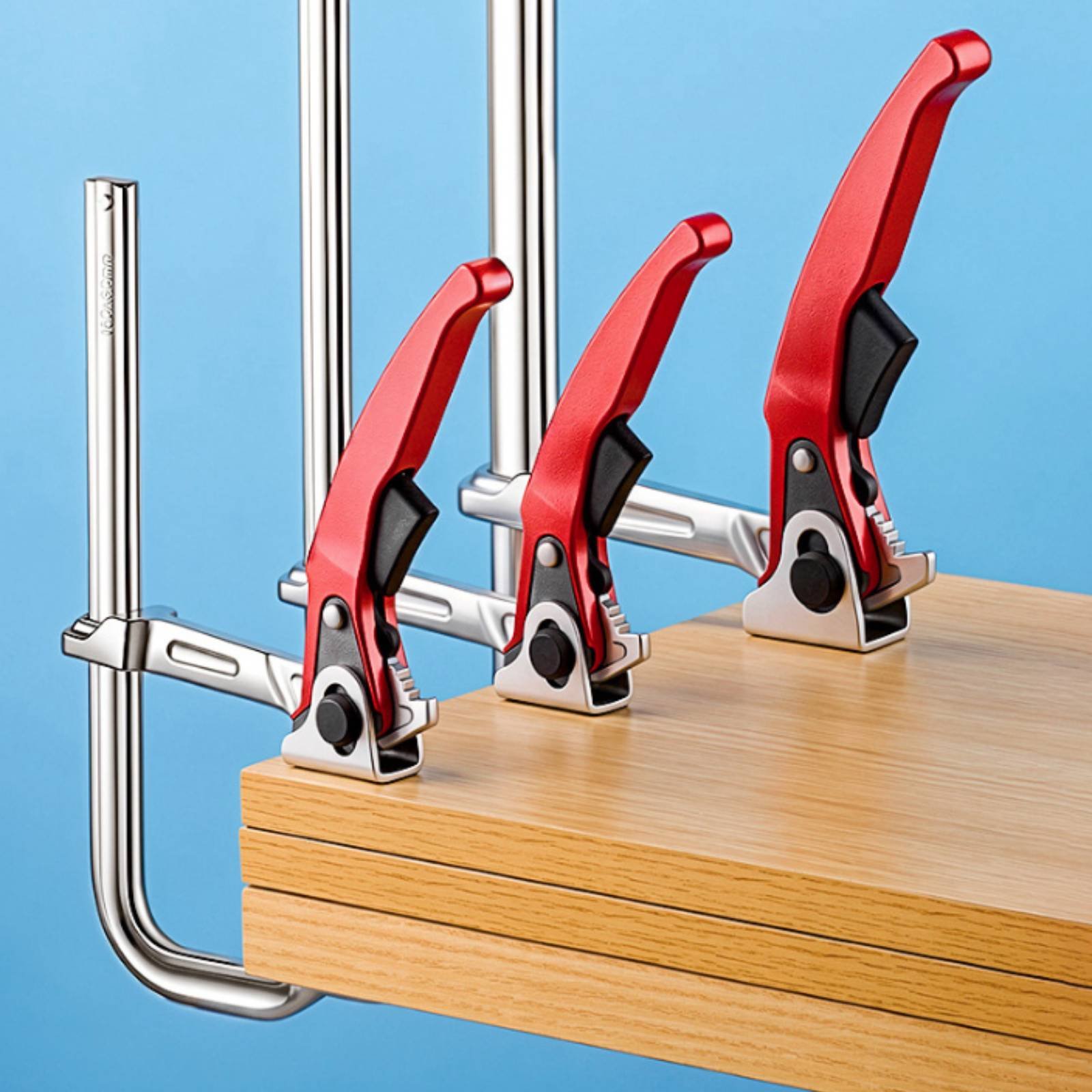 2 Pieces Ratchet F Clamp Indus - Hand Tools In Workshop ulasan dan harga