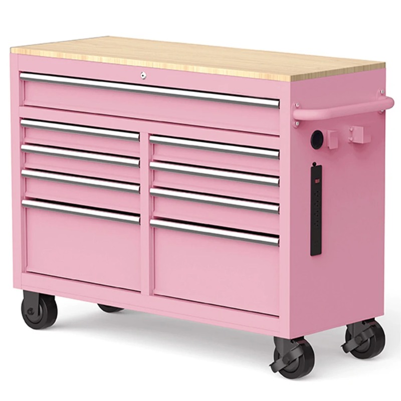 Pink Tool Chest on Wheels 46-I - Tools Use In The Workshop ulasan dan harga
