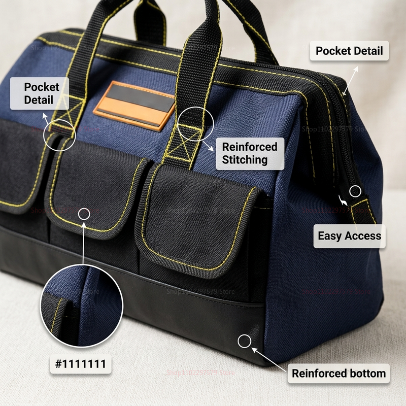 Waterproof Heavy Duty Tool Bag - Tools Use In The Workshop ulasan dan harga