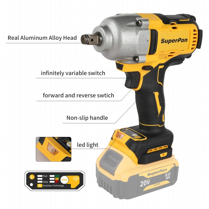 High Torque Cordless Impact Wr - Tools Use In The Workshop ulasan dan harga