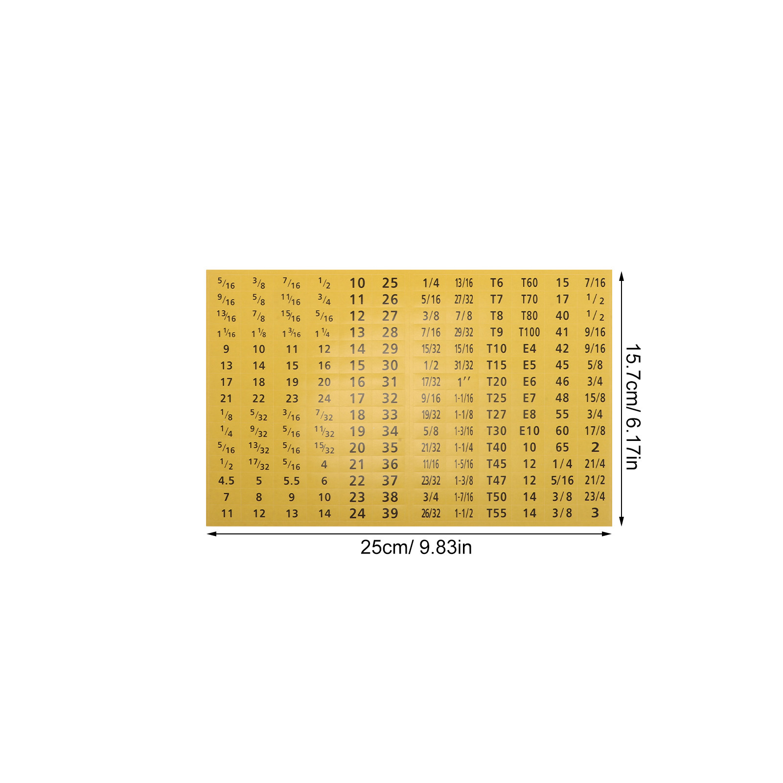 20Sheets Socket Wrench Size La - Tools In The Workshop ulasan dan harga